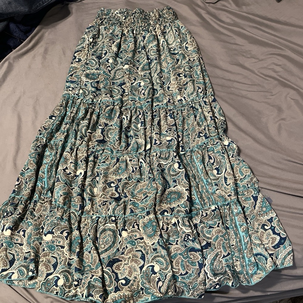 Kathmandu Imports Womens Cotton Wide Leg Ruffed lBoho Hippie Festival Pants S/M